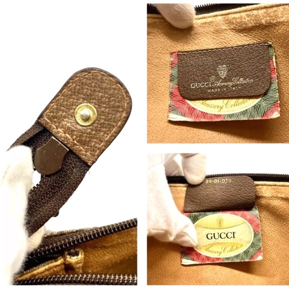 VINTAGE GUCCI Monogram Pvc Leather Clutch 💼 - Picture 7 of 17